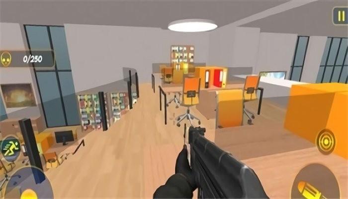 办公室射击破坏游戏下载,解压游戏,闯关游戏,办公室射击破坏