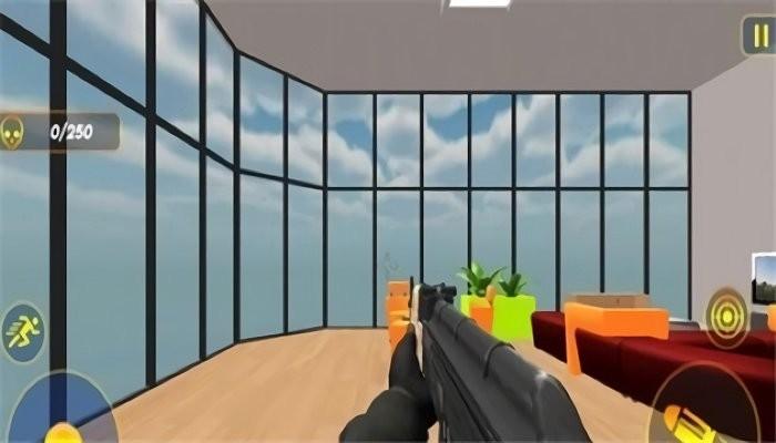 办公室射击破坏游戏下载,解压游戏,闯关游戏,办公室射击破坏